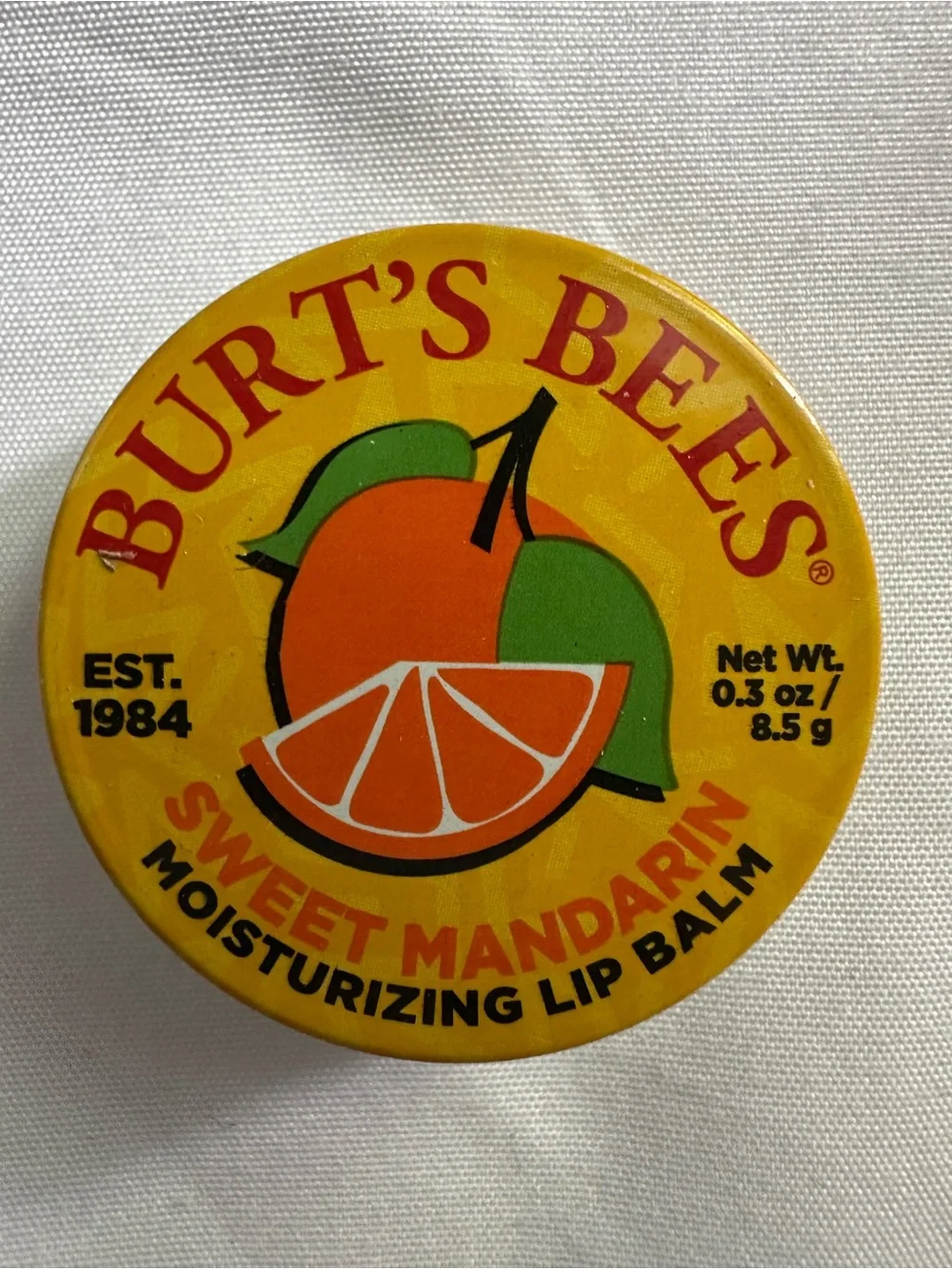 Burt's Bees Sweet Mandarin Moisturizing Lip Balm Tin 0.3 oz 3 Count